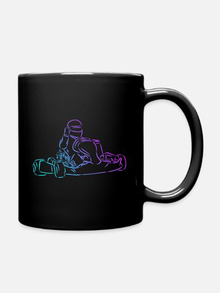 Kart Kart Driving Racing Kart Racing Cadeau - Mug uni - noir