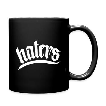 hater haters hass feind hassen enemy shirt cap auf - Tasse einfarbig - Schwarz - Rechts