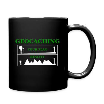 Géocaching - Mug uni - noir - Droite