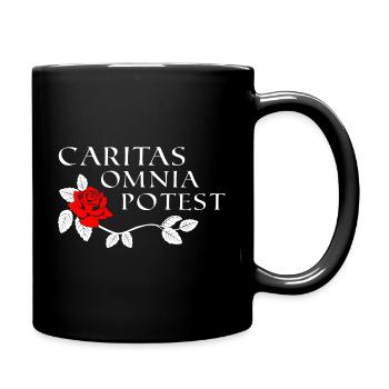Caritas Omnia Potest L’amour peut tout faire - Mug uni - noir - Droite