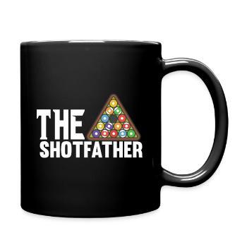 Das Shotfather Pool Billard Snooker - Tasse einfarbig - Schwarz - Rechts