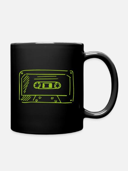 Kassette - Tasse einfarbig - Schwarz