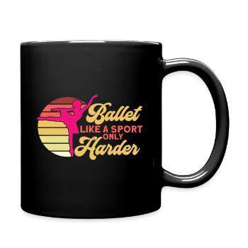 Ballet comme un sport seulement Ballerine - Mug uni - noir - Droite
