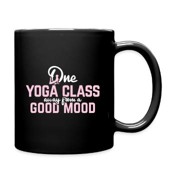 Yogalehrer Spruch Für Yogi Yoga - Tasse einfarbig - Schwarz - Rechts