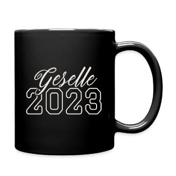 Geselle 2023 Gesellenprüfung - Tasse einfarbig - Schwarz - Rechts