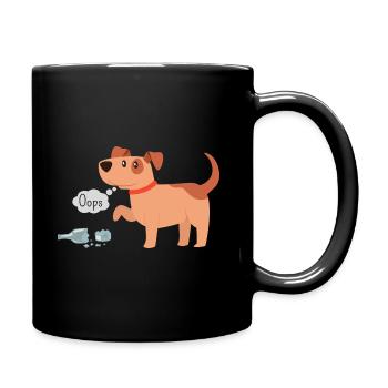 Oops c'est cassé - Mug uni - noir - Droite