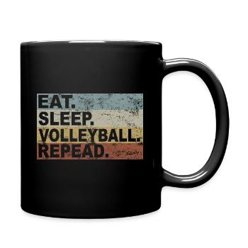 Volleyball Gift Sports Club - Full Colour Mug - black - Right