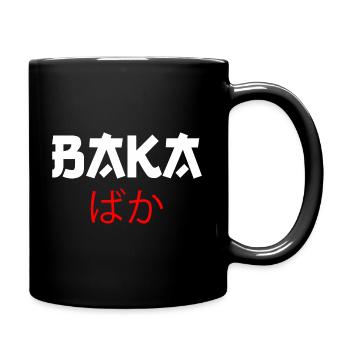 Baka japanese kanji - Full Colour Mug - black - Right