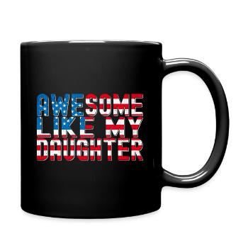 4th of July Father’s Day Papa - Génial comme mon - Mug uni - noir - Droite