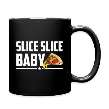 pizza pizza slice cheese pizza pizza lover - Full Colour Mug - black - Right