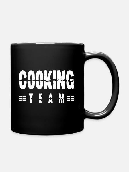 Cooking Team - Tasse einfarbig - Schwarz