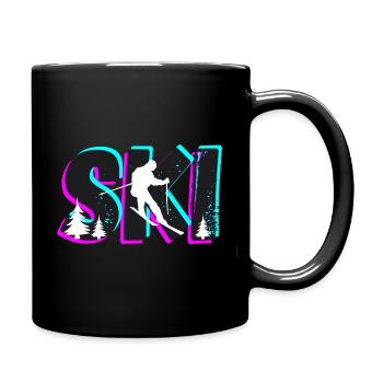 SKI - Tasse einfarbig - Schwarz - Rechts