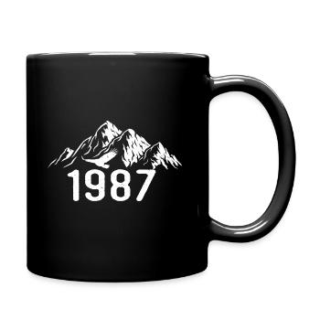 Vintage-Geburtstag 1987 – Retro-Geschenkidee aus dem Jahr 1987 - Tasse einfarbig - Schwarz - Rechts