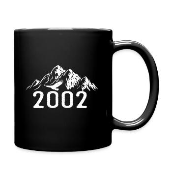 Vintage Geburtstag 2002 - Retro Geschenkidee 2002 - Tasse einfarbig - Schwarz - Rechts