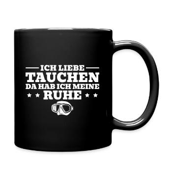Tauchen Humor Tauchsport Taucher - Tasse einfarbig - Schwarz - Rechts