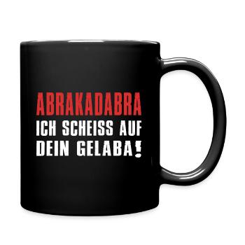 Ich Scheiss Auf Dein Gelaba Sarkasmus Spruch - Tasse einfarbig - Schwarz - Rechts