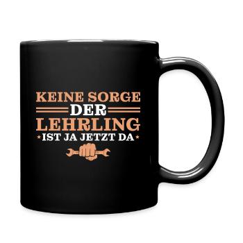 Kfz Mechaniker Ausbildung Lehrling - Tasse einfarbig - Schwarz - Rechts