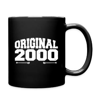Original 2000 | Geburtstagsgeschenk 2000 - Tasse einfarbig - Schwarz - Rechts