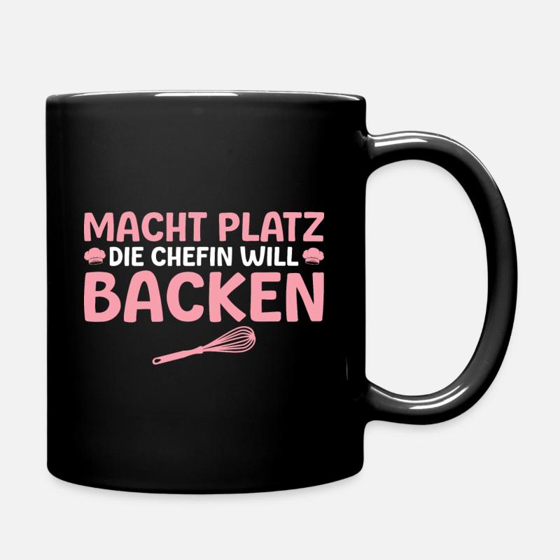 Bäckerei Konditorin Bäckerin - Tasse einfarbig - Schwarz