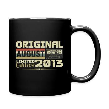 August 2013 - Born in August 2013 Built in August 2013 - Full Colour Mug - black - Right