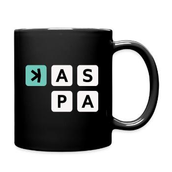 KAS Kaspa Cube Cube Qubic Crypto - Full Colour Mug - black - Right