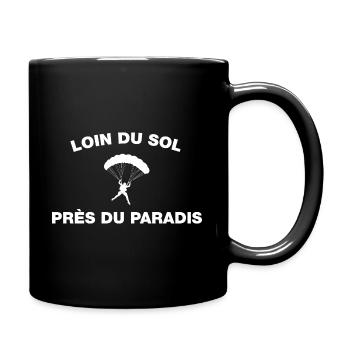 idée cadeau anniversaire amateurs de parapente - Mug uni - noir - Droite