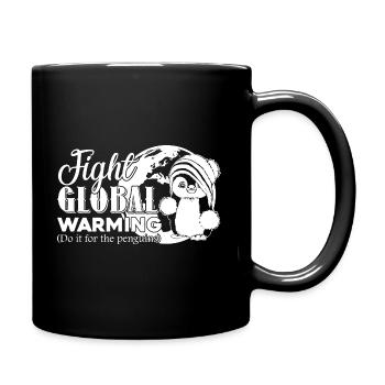 Earth Day Fight Global Warming - Full Colour Mug - black - Right