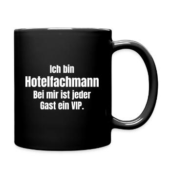 Hotelfachmann - Tasse einfarbig - Schwarz - Rechts