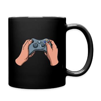 Gamer Controller - Tasse einfarbig - Schwarz - Rechts