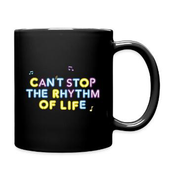 Ressentez le rythme de la vie – Original Vibe Tee - Mug uni - noir - Droite