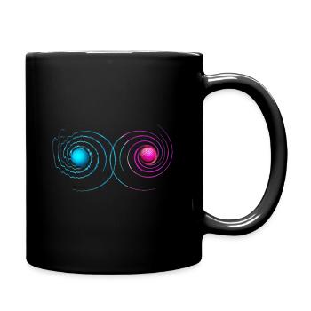 Vibration Schwingung Objekte Kugel Dimension - Tasse einfarbig - Schwarz - Rechts