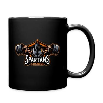 Spartaner - Tasse einfarbig - Schwarz - Rechts