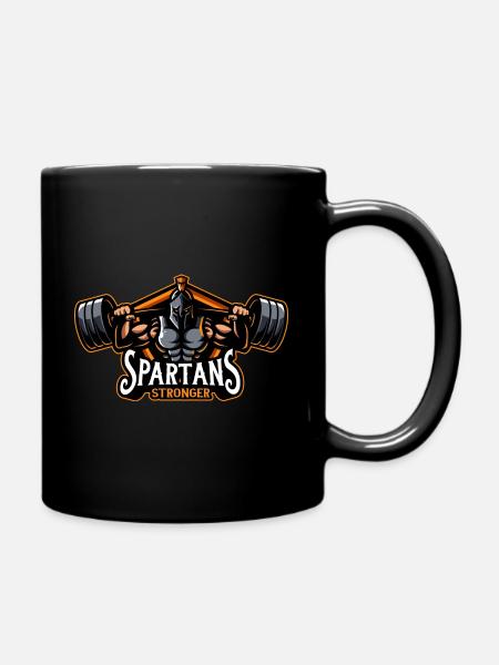 Spartaner - Tasse einfarbig - Schwarz