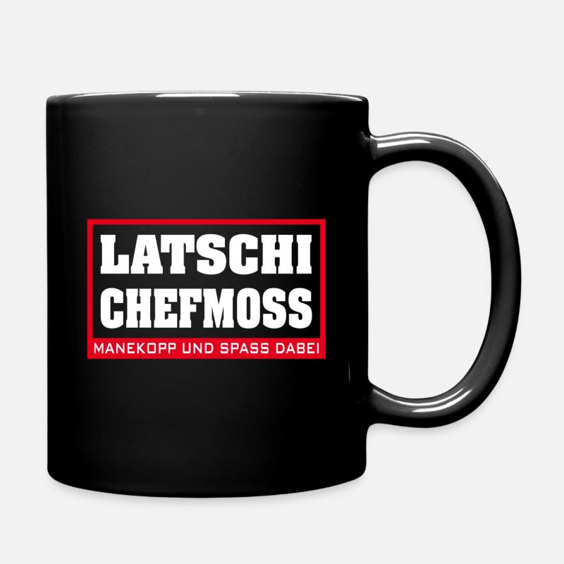 Latschi Chefmoss - Tasse einfarbig - Schwarz