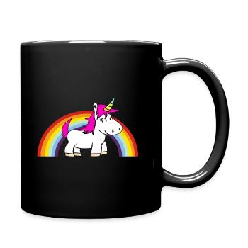 Einhor Rainbow Unicorn Rainbow - Mug uni - noir - Droite