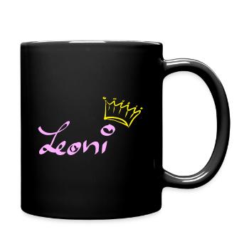 Leoni - Tasse einfarbig - Schwarz - Rechts
