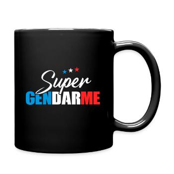 Super gendarme / Cadeau drôle gendarmerie - Mug uni - noir - Droite