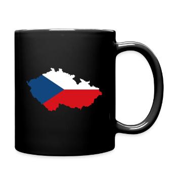 Czech Republic République Cadeau drapeau pays - Mug uni - noir - Droite