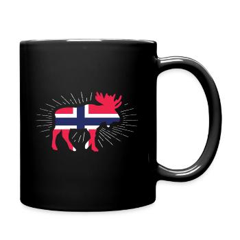 Norway - Full Colour Mug - black - Right
