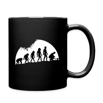 Cueilleur de champignons cueillette de champignons - Mug uni - noir - Droite