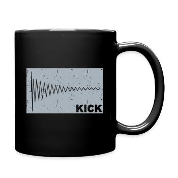 Kick Synthesizer Musiker keyboard - Tasse einfarbig - Schwarz - Rechts