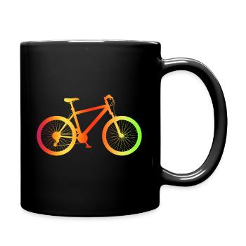 Mountainbike Fahrrad Regenbogen Mountain Bike - Tasse einfarbig - Schwarz - Rechts