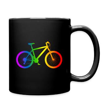 Mountain Bike Rainbow Mountain Bike - Full Colour Mug - black - Right
