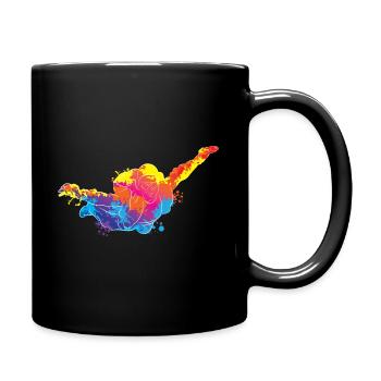 Skydiving - Full Colour Mug - black - Right
