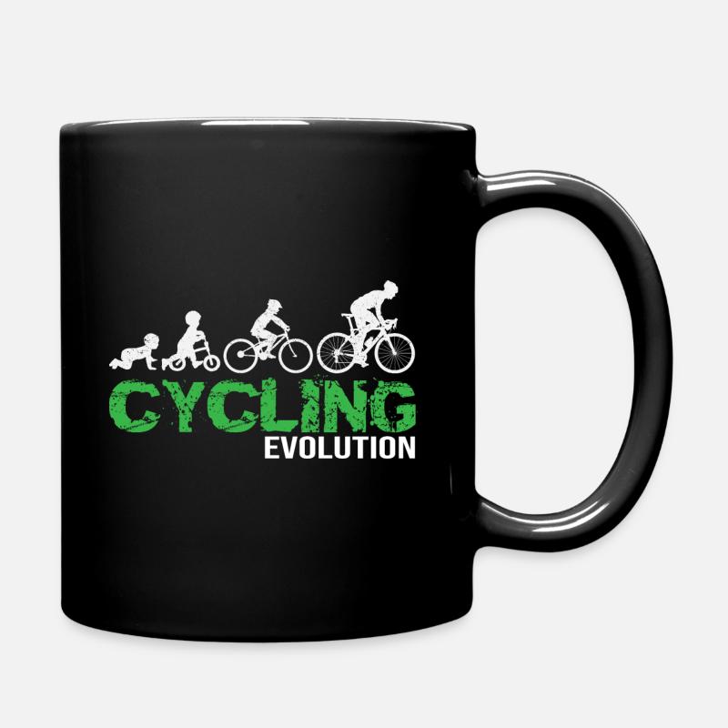 Cycling Evolution Bike Entwicklung Radfahrer - Tasse einfarbig - Schwarz