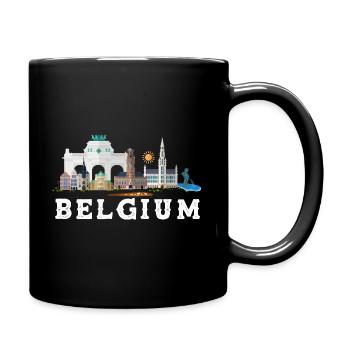 Belgien - Tasse einfarbig - Schwarz - Rechts
