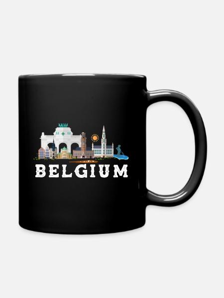 Belgien - Tasse einfarbig - Schwarz