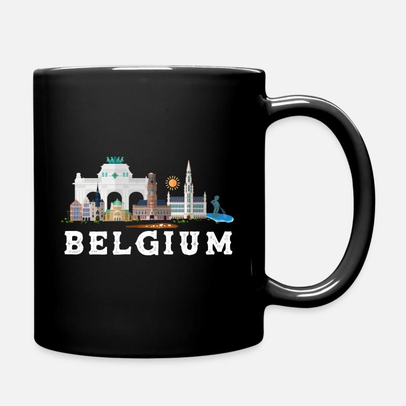 Belgien - Tasse einfarbig - Schwarz