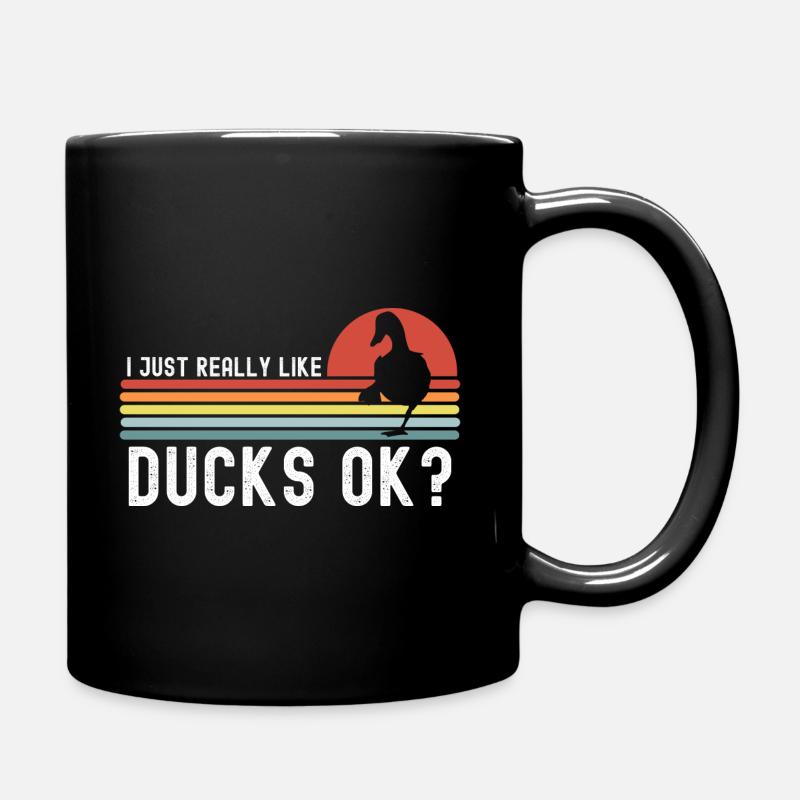 Ente - Tasse einfarbig - Schwarz