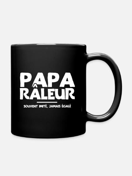 Papa râleur cadeau drôle grincheux - Mug uni - noir